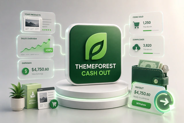 نقد کردن درآمد ThemeForest