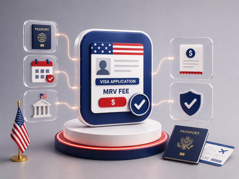 پرداخت هزینه درخواست ویزای آمریکا (MRV)