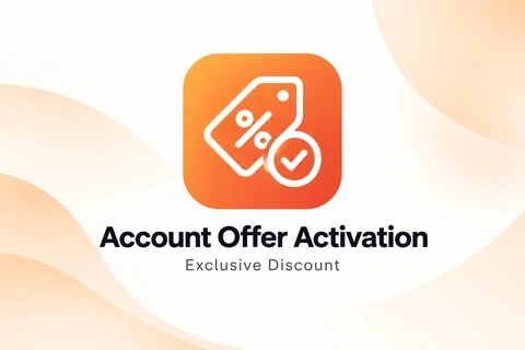 فعال‌سازی آفر و تخفیف اختصاصی اکانت