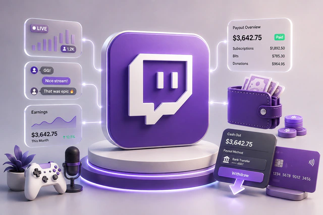 نقد کردن درآمد Twitch